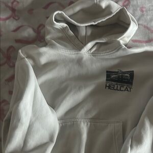 Hollister White Hoodie Sweater